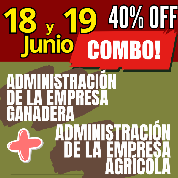 Producto - COMBO 2 CURSOS:     Gestión Ganadera  +  Gestión Agrícola