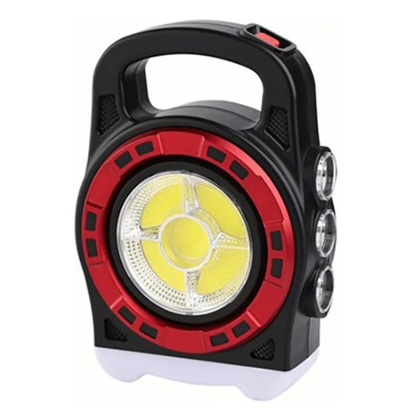 Producto - Linterna Portatil Solar Led 20w HB-6678L 3Leds Usb Cargador