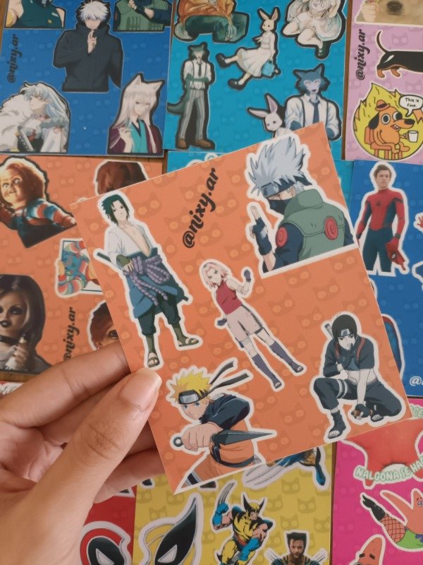 Producto - Plancha de stickers Naruto