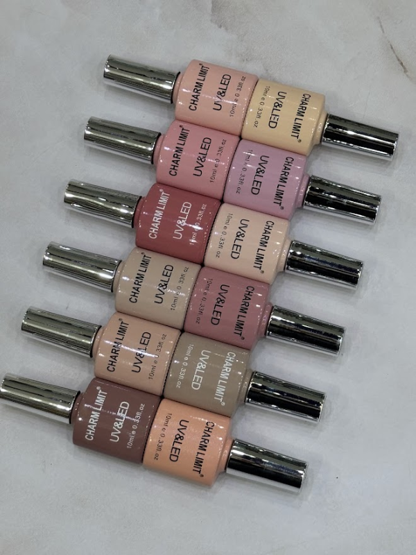Producto - Esmaltes semipermanentes tonos rosas nude CHARM LIMIT