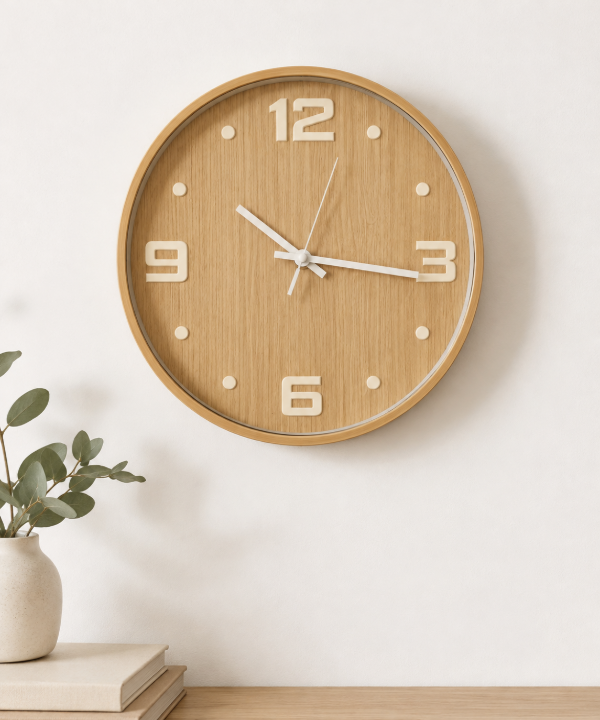 Producto - RELOJ PARED BEIGE - ART 28124