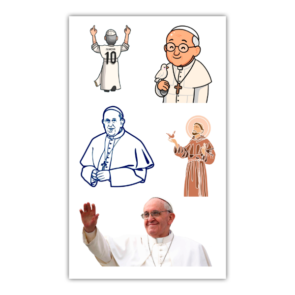 Producto - Plancheta Papa Francisco Diseño 1