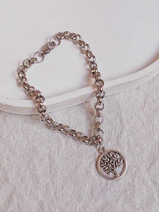 Producto - Pulsera árbol de la vida -  Acero quirúrgico