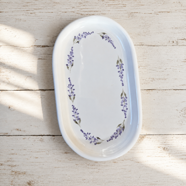 Producto - PLATO OVAL LAVANDA