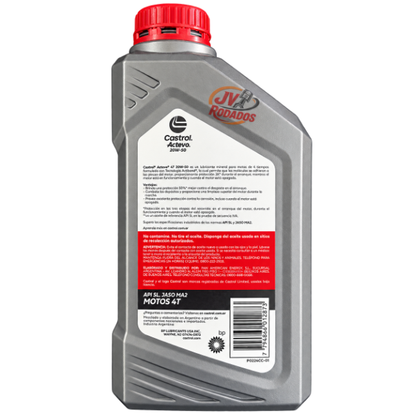 Producto - ACEITE CASTROL ACTEVO 20W-50 1L - 1