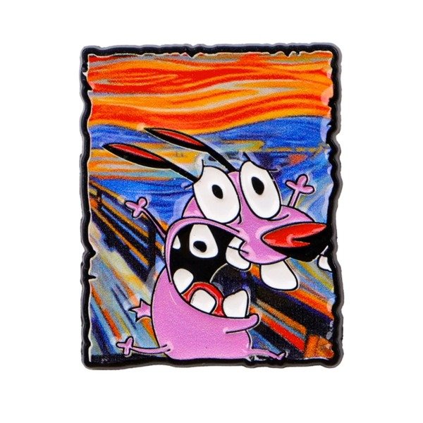 Producto - Pin Coraje, el perro cobarde - El Grito Munch