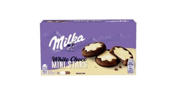 Producto - Milka white choco mini stars 150gr