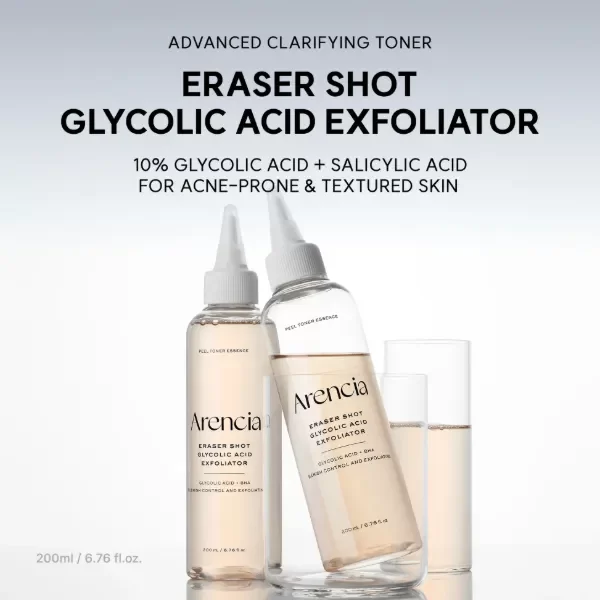 Producto - ARENCIA Eraser Shot Glycolic Acid Exfoliator 200ml - 4
