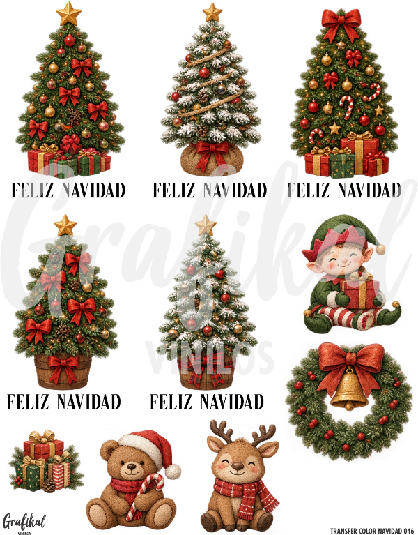 Producto - Transfer Color Navidad 046