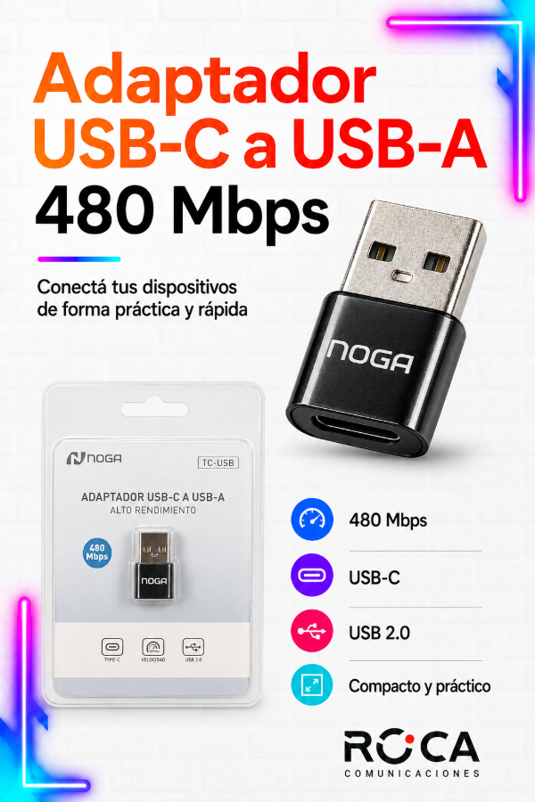 Producto - Adaptador USB-C a USB-A Noga TC-USB