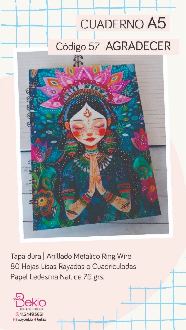 Producto - Cuaderno A5 - 57 Agradecer