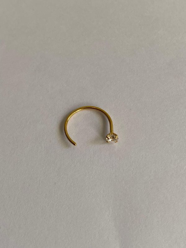 Producto - Sinfin abierto con strass engarzado dorado