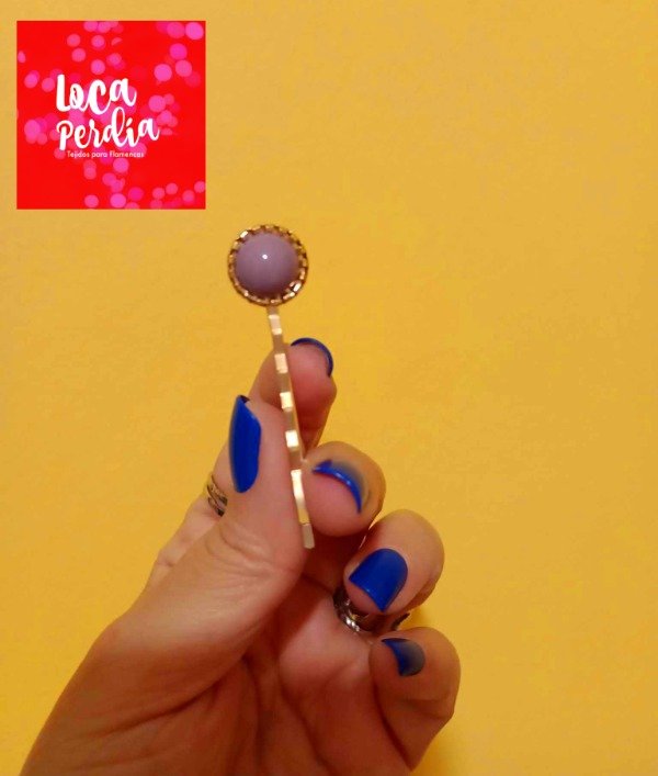 Producto - Horquilla Círculo Lila  5 cm