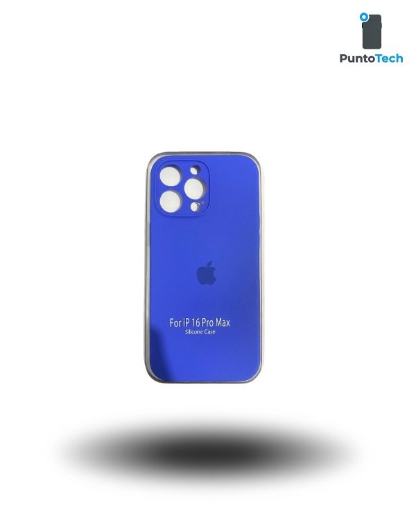 Producto - Silicon case iPhone 16 pro Max azul eléctrico