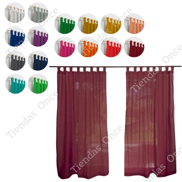 Producto - Cortinas de ambiente microfibra - Por 3 unidades