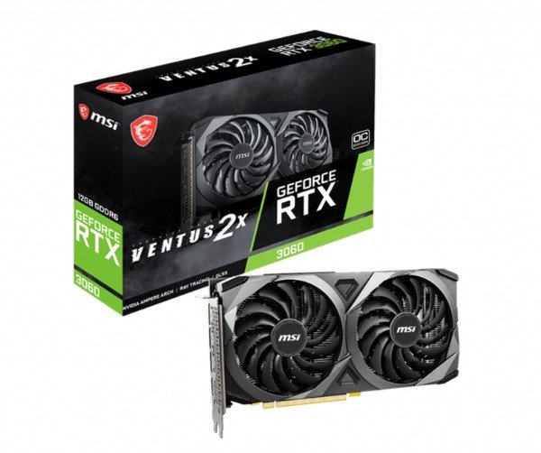 Producto - Placa de Video MSI GeForce RTX 3060 12GB VENTUS 2X