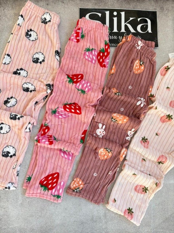 Producto - Pantalon de pijama polar soft rosados OFERTA