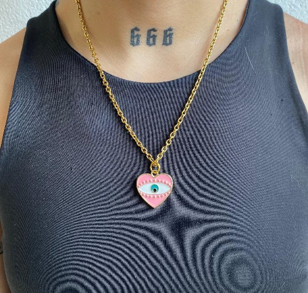 Producto - Collar ojo dorado