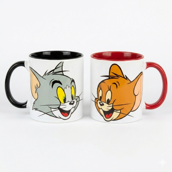 Producto - TAZA CERAMICA IMPRESA TOM Y JERRY