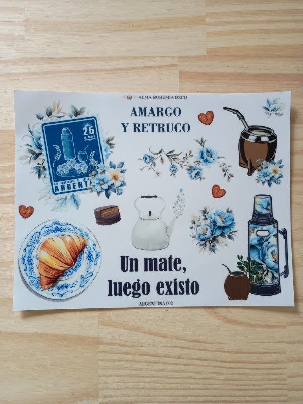 Producto - Transfer UV 19x23cm ARG002