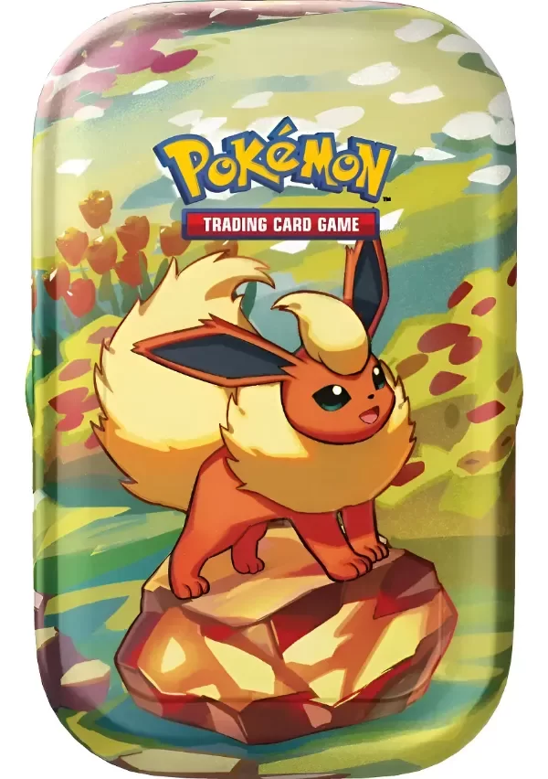 Producto - Pokemon TCG Prismatic Evolutions Mini Tin Flareon ESPAÑOL SELLADO