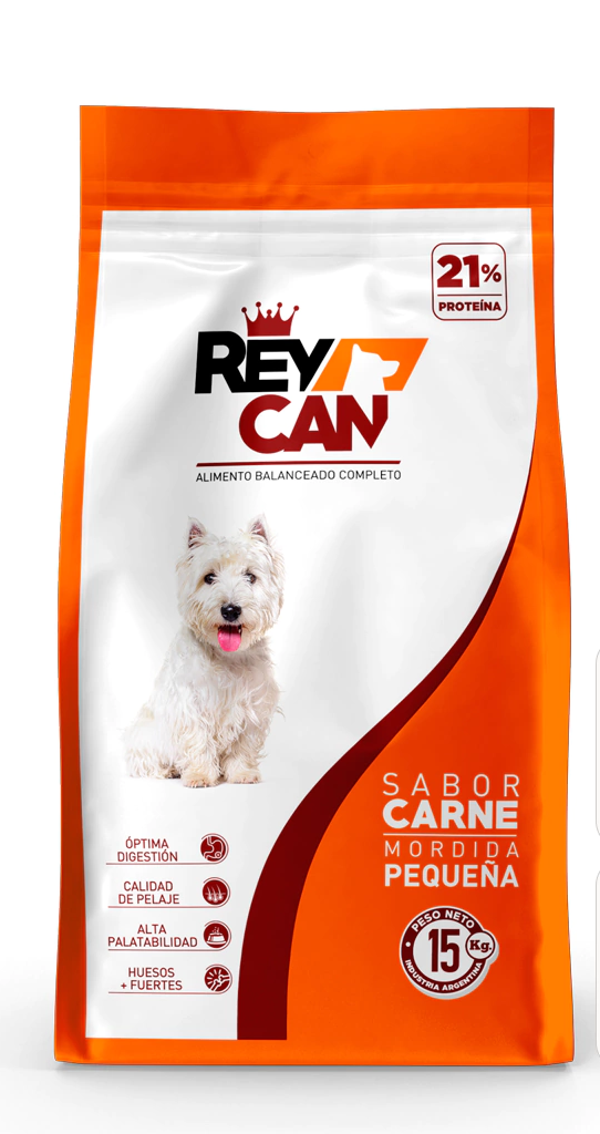 Producto - REY CAN ADULTO PEQUEÑOS X 15KG