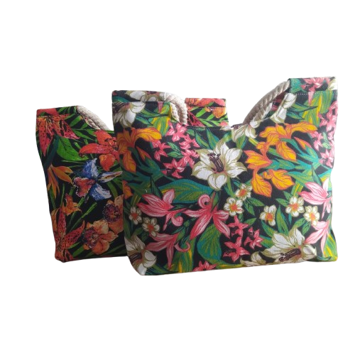 Producto - Bolso Playero Flores 21236