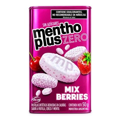 Producto - Lata Pastillas MenthoPlus Mix Berries 50gr