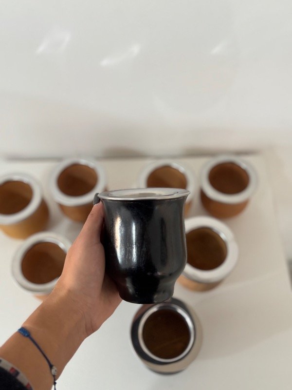 Producto - Mate camionero de algarrobo (negro) con bombilla de regalo