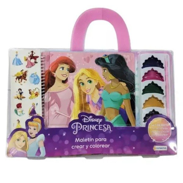Producto - MALETÍN PARA CREAR Y COLOREAR - Princesas