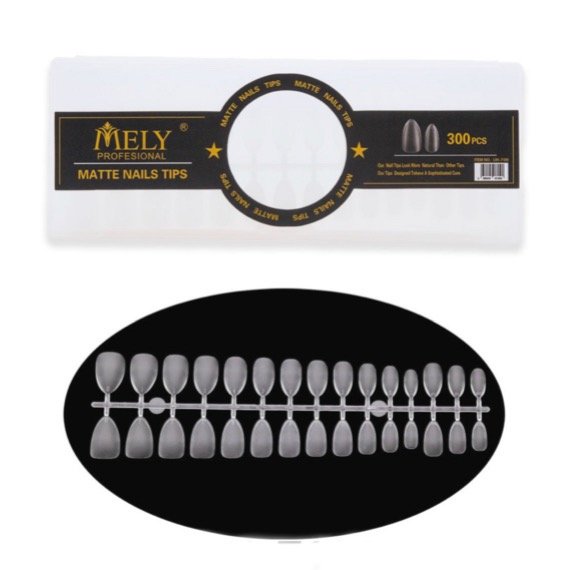 Producto - TIPS SOFT GEL MELY ALMENDRA CORTOS  PRE LIMADOSX300u