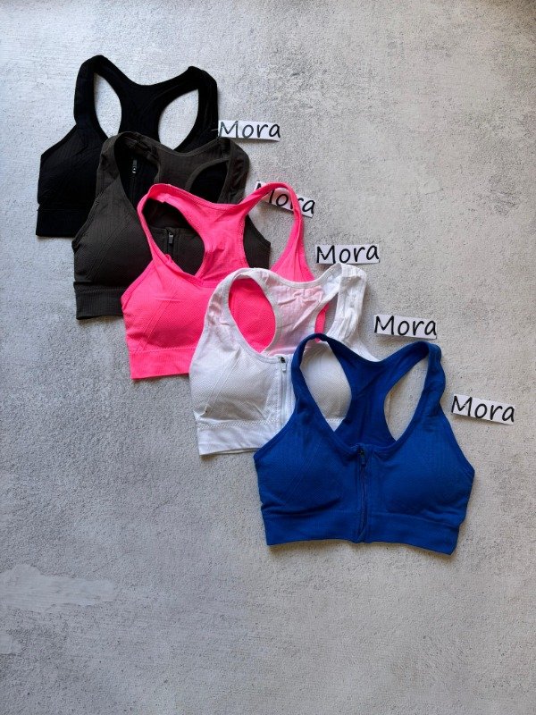 Producto - Top con cierre tira ancha talle S/M y L - colores surtidos