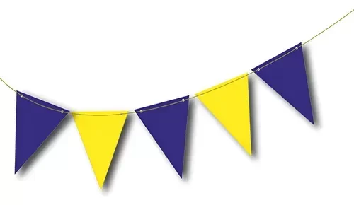 Producto - BANDERIN PLASTICO TRIANGULAR  LISO BOCA x1