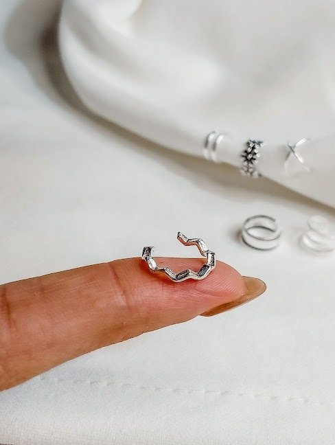 Producto - Aro cuff ZIG ZAG- Plata 925
