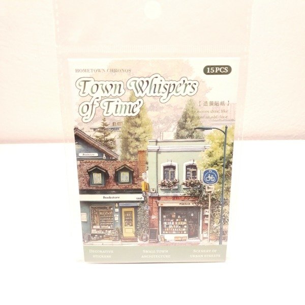 Producto - Set de 15 stickers - Town Whispers: Street Corner