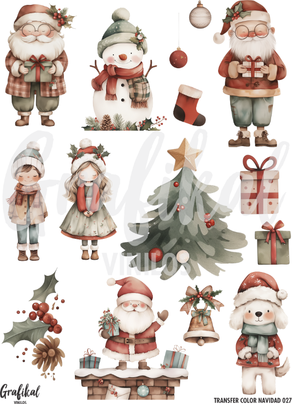 Producto - Transfer Color Navidad 027