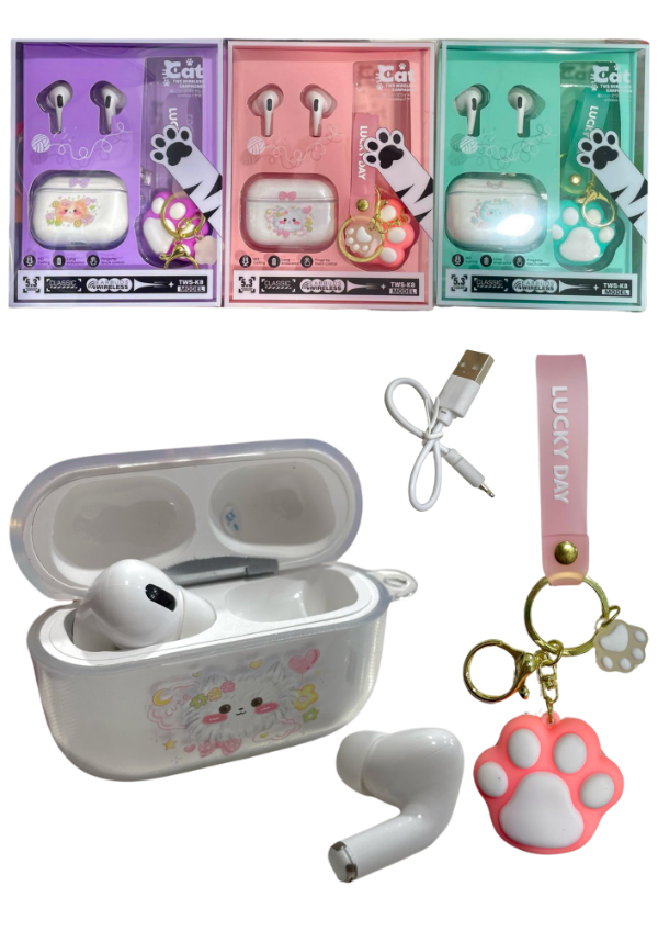 Producto - AURICULAR INALAMBRICO GATITO TWSK8