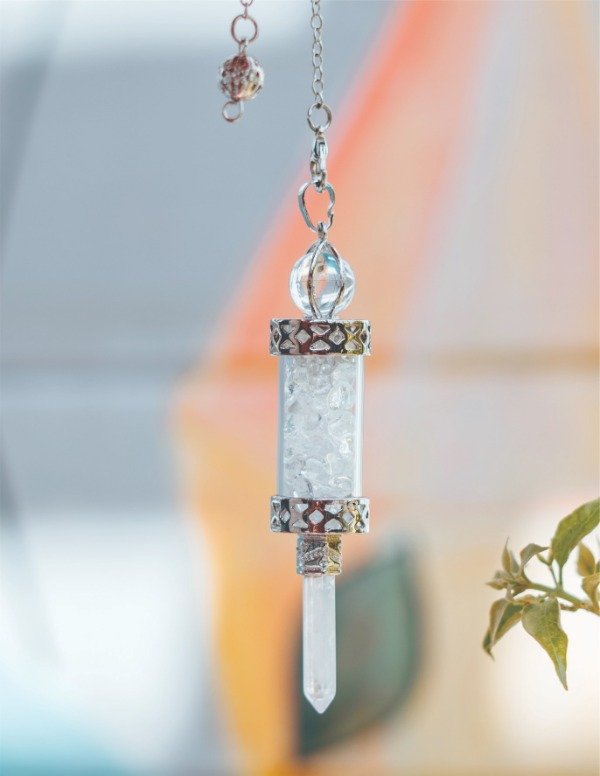 Producto - Péndulo Vara Corta CUARZO CRISTAL