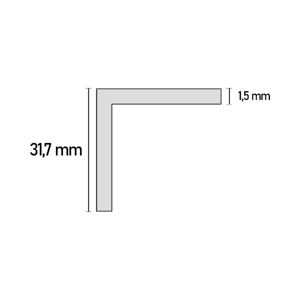 Producto - Ángulo 31,7 x 1,5mm - 0