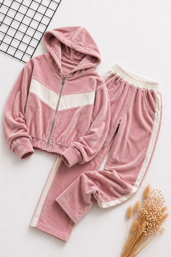Producto - CONJUNTO TRENDY ROSA VIEJO (CAMPERA + PALAZO)