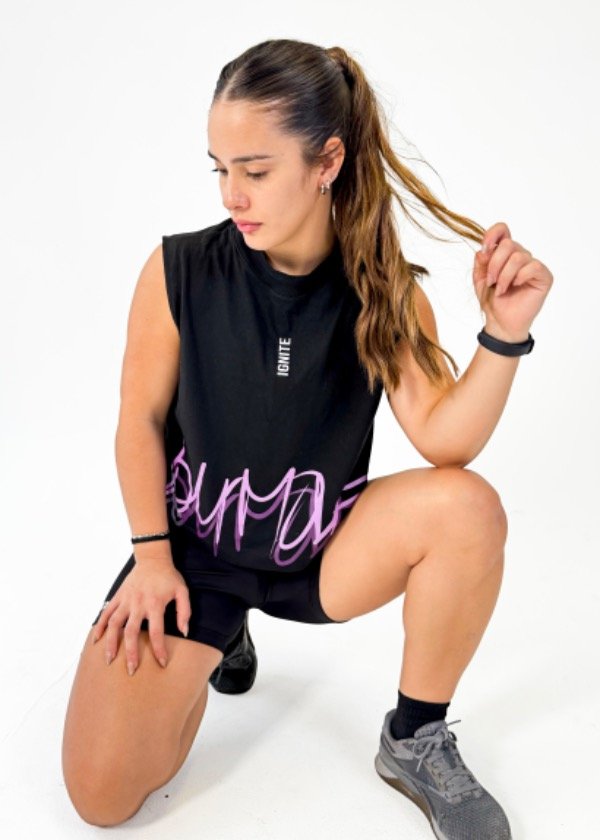 Producto - Crop FIRE negro