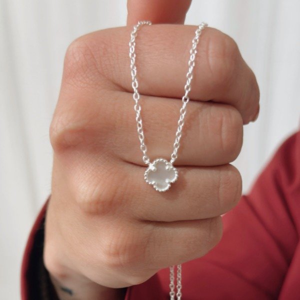 Producto - Cadena Choker Van Cleef Blanco Plata 925