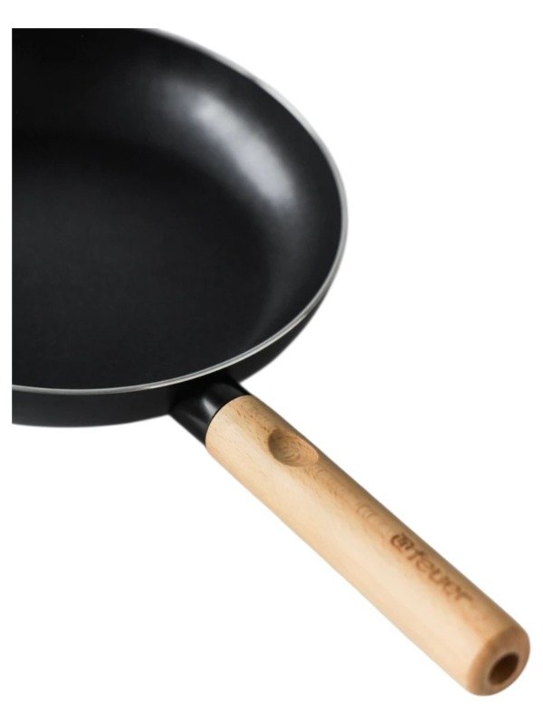 Producto - 100786 Batería de Cocina Noble 7 piezas Negro c/Mango de Madera - 6