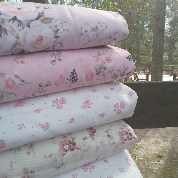 Producto - Set floral gabardina y batista