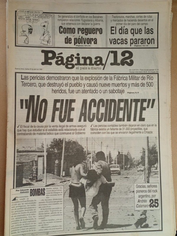 Producto - Página/12 No fue accidente - 20 de abril de 1999