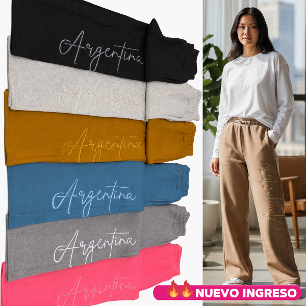 Producto - Palazzo Argentina Frisado Logo Bordado Calidad Premium Varios Colores