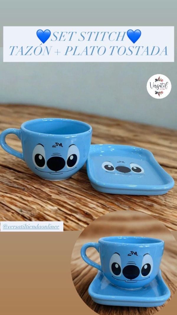 Producto - Set stitch tazón + plato tostada!