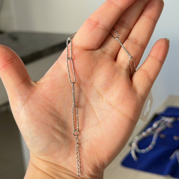 Producto - PULSERA -ACERO- ESLABON RECTANG. ALARGADA