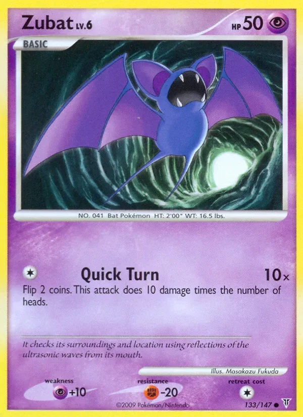 Producto - Zubat 133/147 Platinum: Supreme Victors
