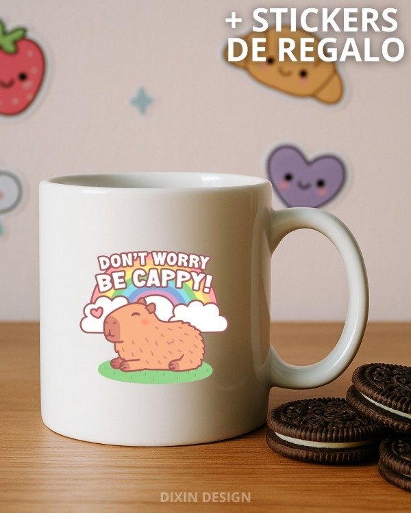 Producto - Taza Don't Worry by Cappy - Carpincho/Capibara